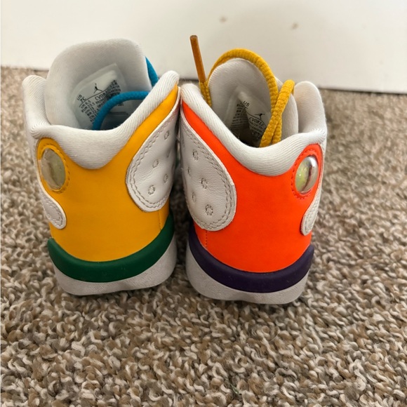 Jordan Retro Playground Sneakers Toddler White and Multicolor Sneakers - Picture 3 of 8